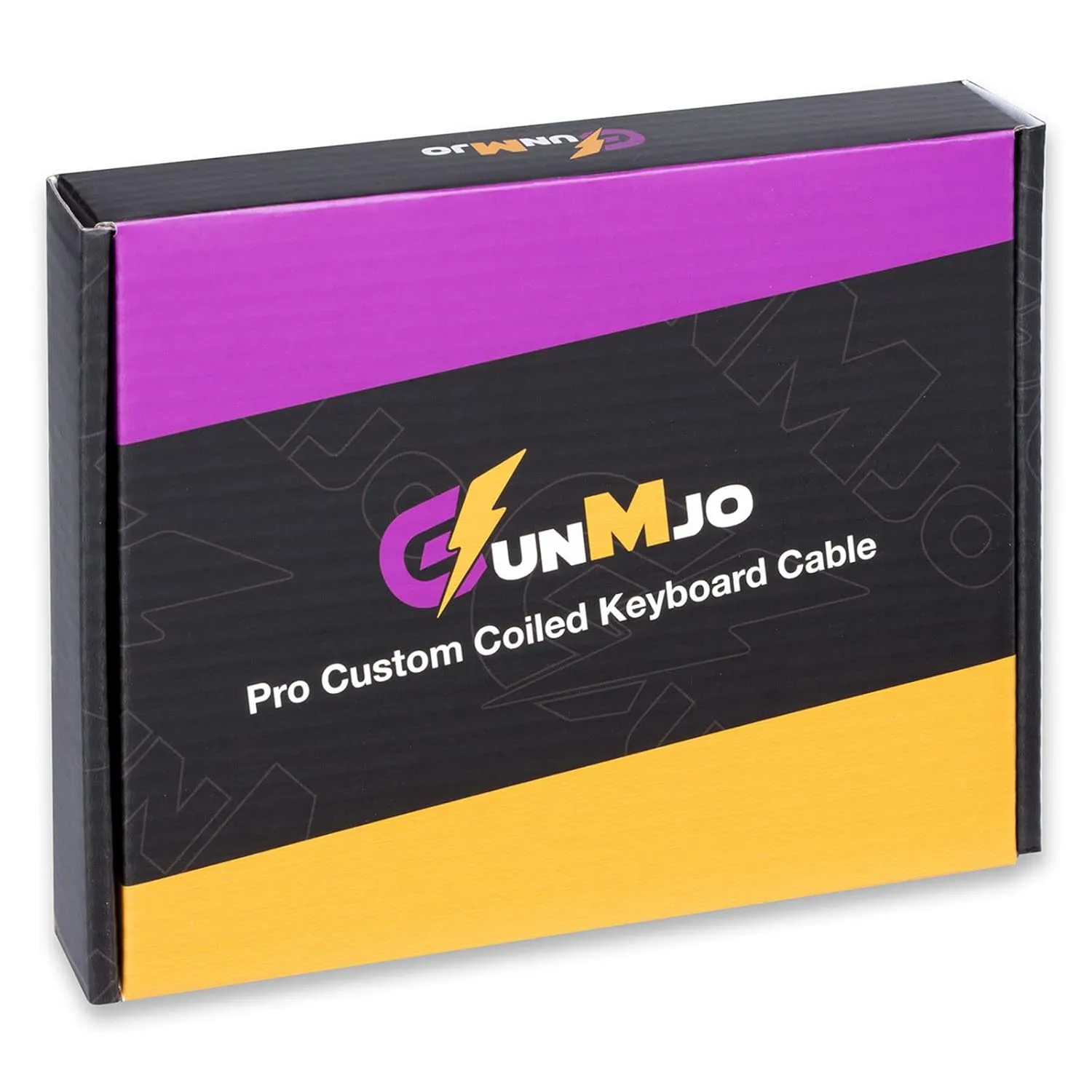 GUNMJO Pro Custom Coiled USB C Cable for Gaming Keyboard, Double-Sleeved Mechanical Keyboard Cable with Detachable Metal Aviator, 1.5M USB-C to USB-A, Blue Color