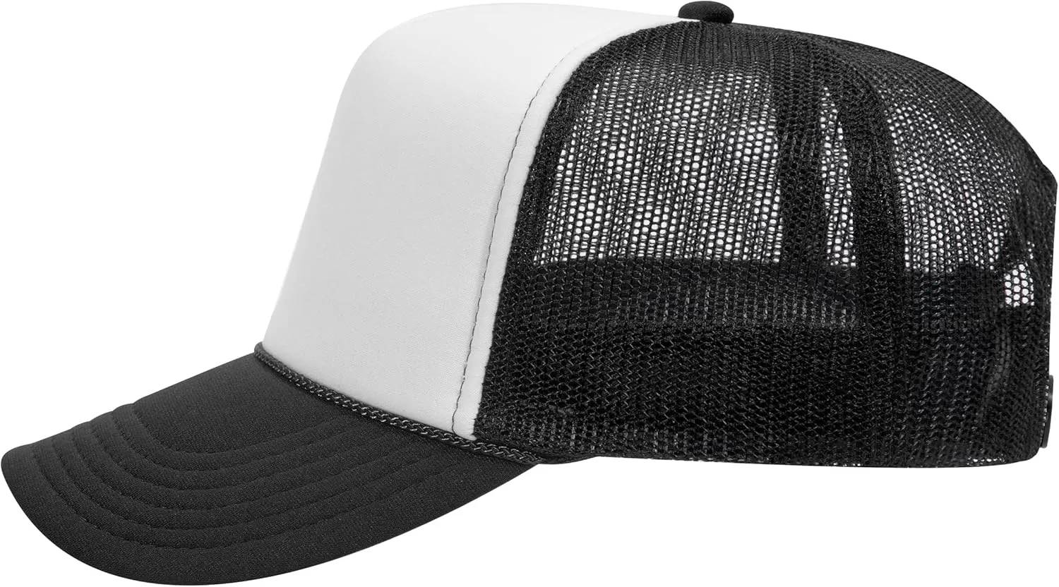 OTTO Polyester Foam Front 5 Panel High Crown Mesh Back Trucker Hat