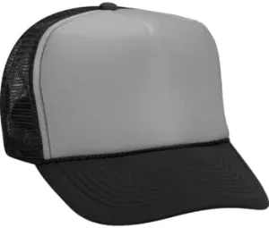 OTTO Polyester Foam Front 5 Panel High Crown Mesh Back Trucker Hat