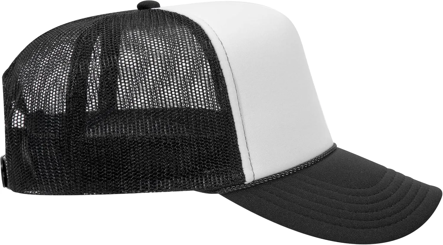OTTO Polyester Foam Front 5 Panel High Crown Mesh Back Trucker Hat