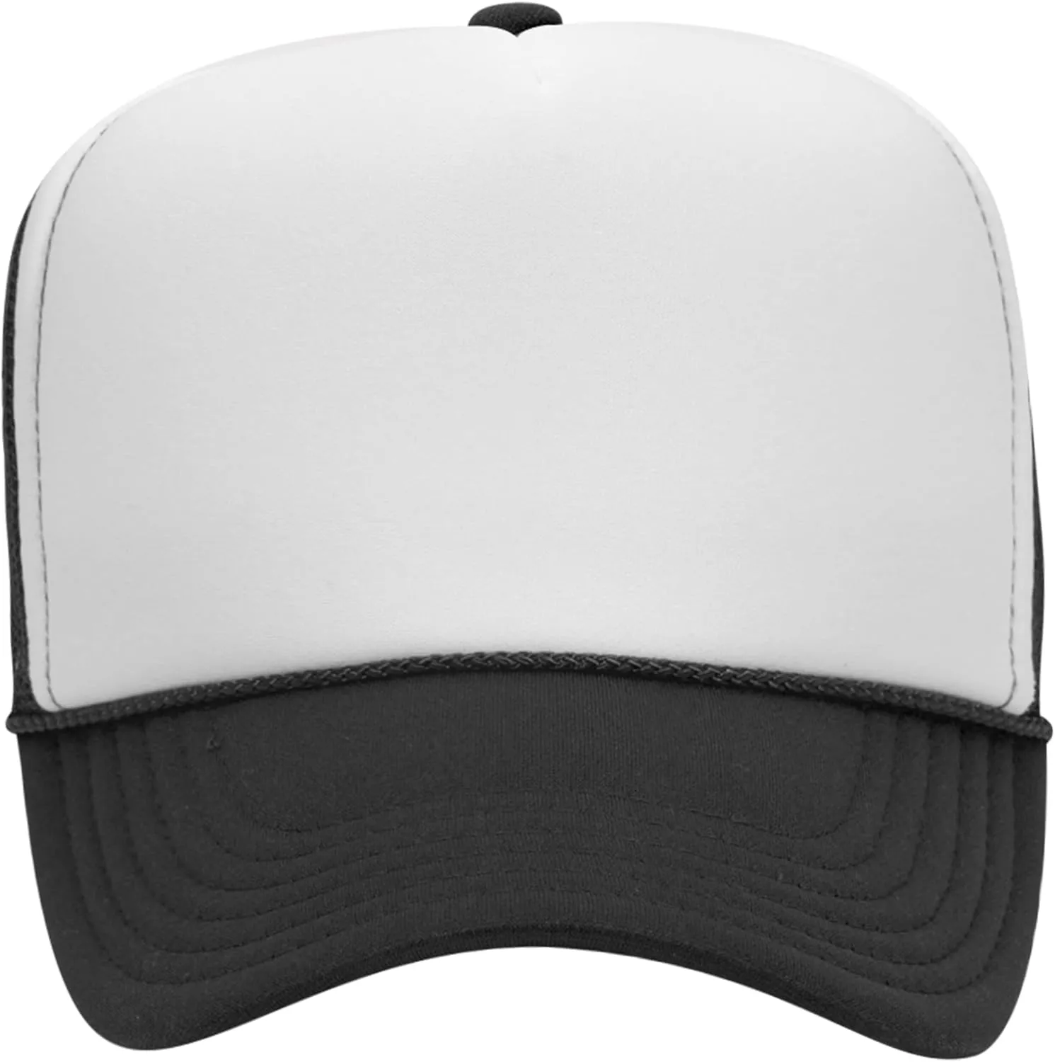 OTTO Polyester Foam Front 5 Panel High Crown Mesh Back Trucker Hat