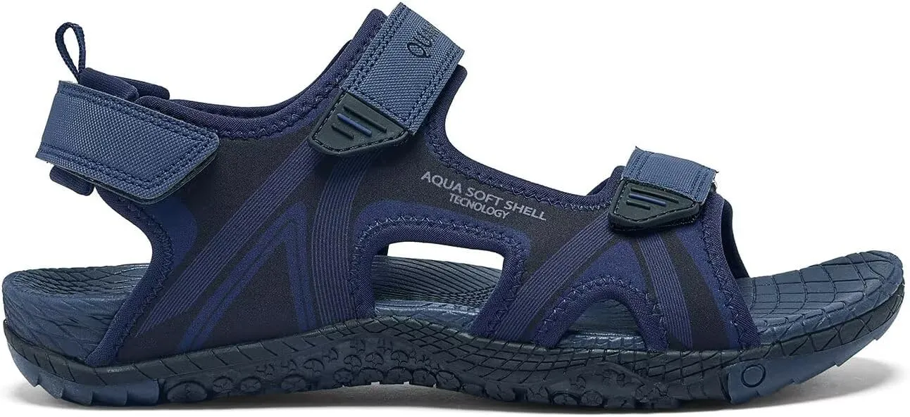 QUANDELI Men's Sport Sandals, Open Toe Water Sandals with Arch Support Waterproof Lightweight Casual Athletic Sandals for Outdoor Beach Travel Summer