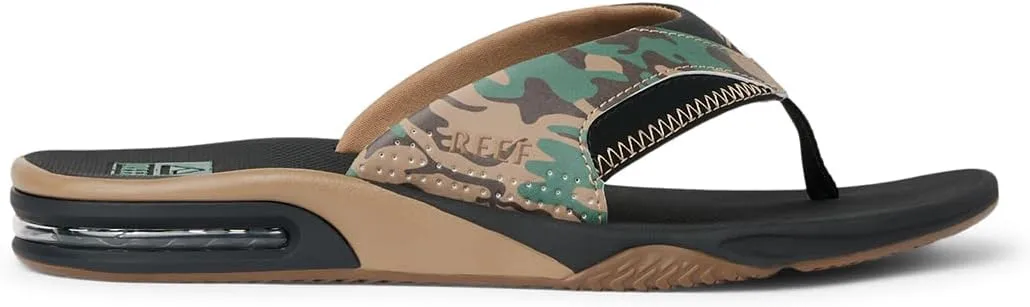 REEF Fanning Men's Bottle Opener Flip Flop, Arch Support, Durable Outsole, Water Friendly