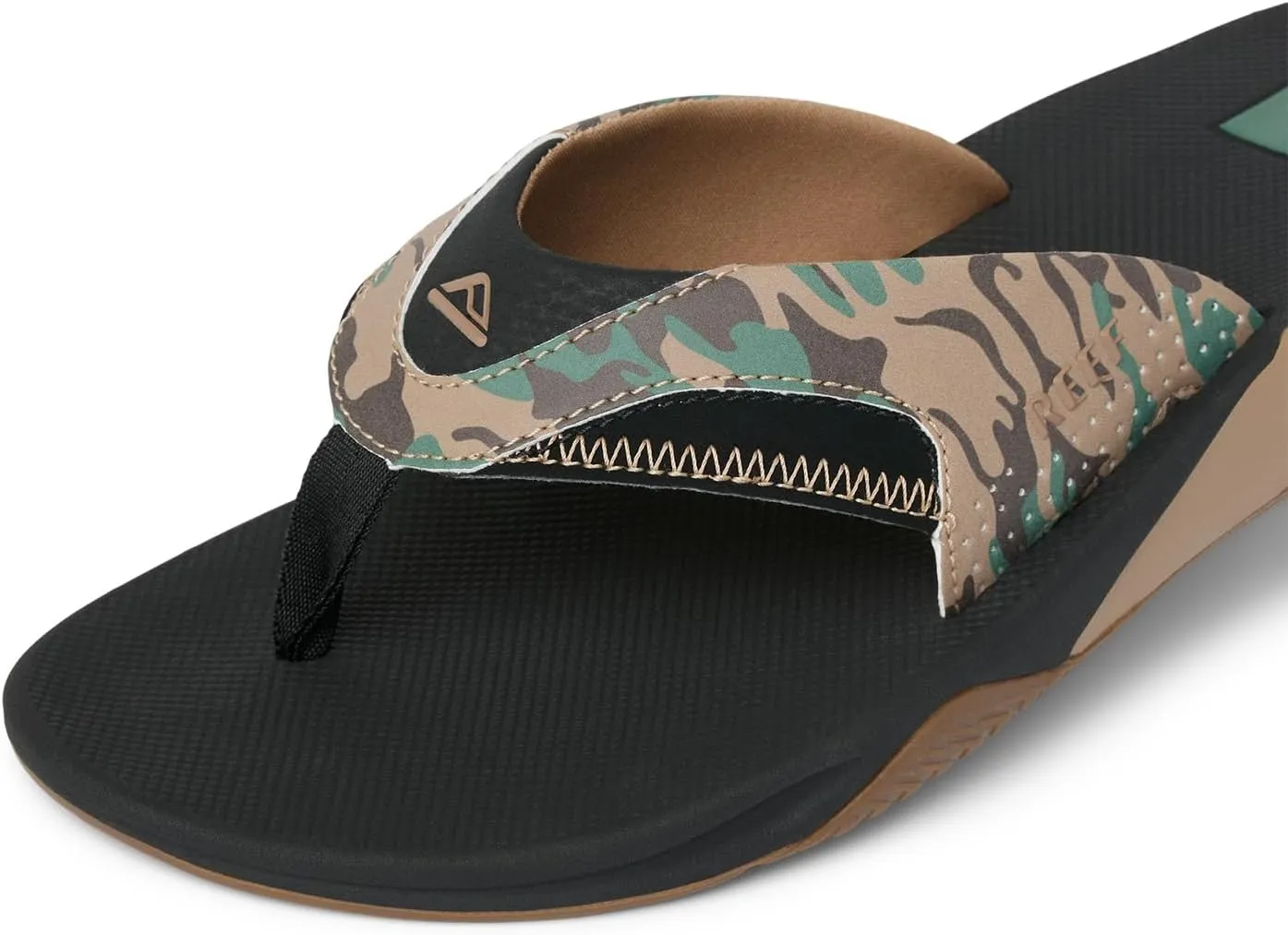 REEF Fanning Men's Bottle Opener Flip Flop, Arch Support, Durable Outsole, Water Friendly