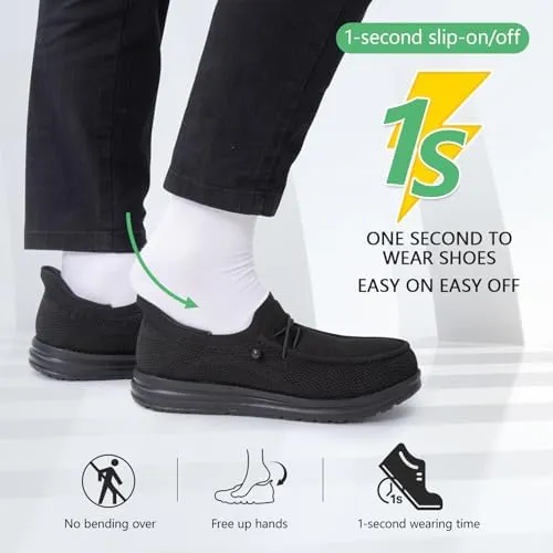 SUADEX Steel Toe Sneakers for Men Women Indestructible Work Safety Shoes Lightweight Comfortable Slip Resistant Composite Toe