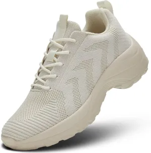 Womens Walking Shoes Arch Support Non Slip Work Lace up Sneakers Breathable Lightweight Comfort Wedge Platform