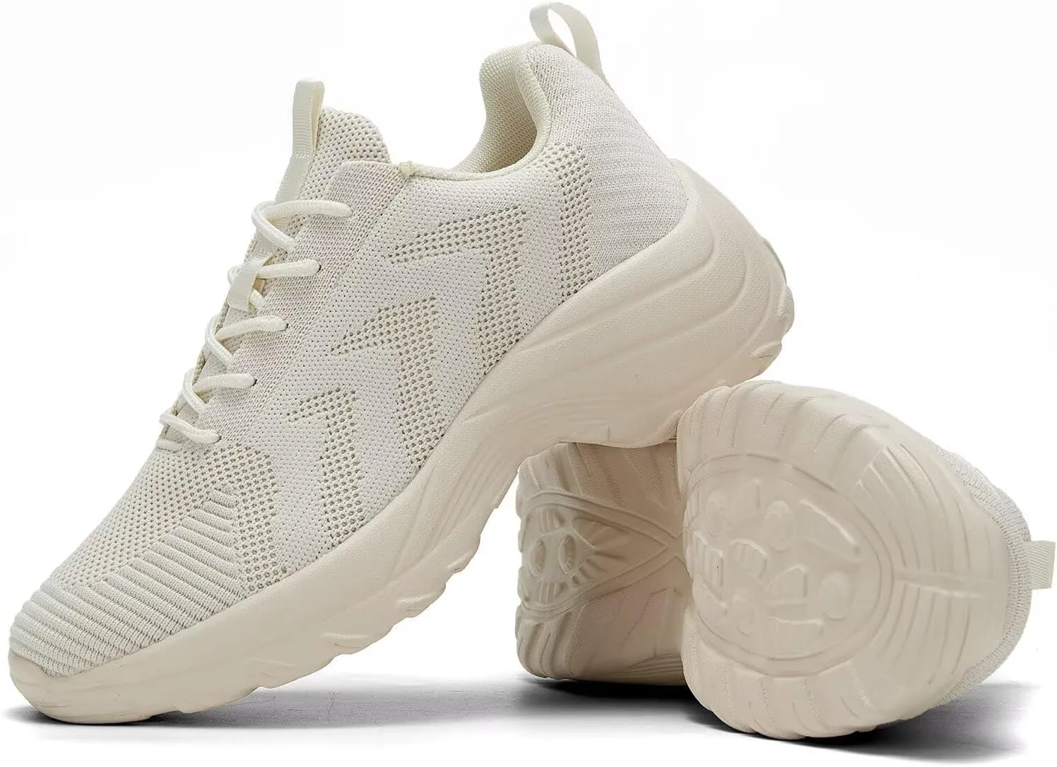 Womens Walking Shoes Arch Support Non Slip Work Lace up Sneakers Breathable Lightweight Comfort Wedge Platform