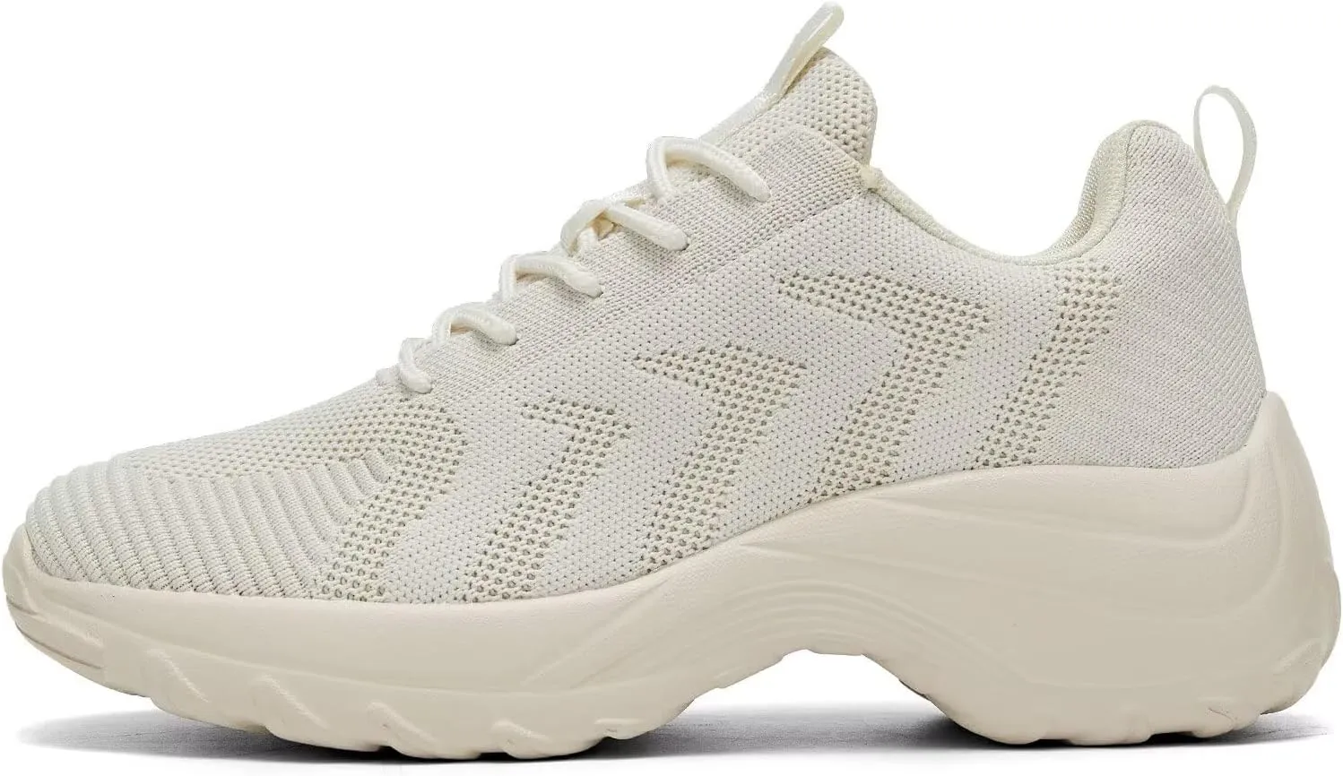 Womens Walking Shoes Arch Support Non Slip Work Lace up Sneakers Breathable Lightweight Comfort Wedge Platform