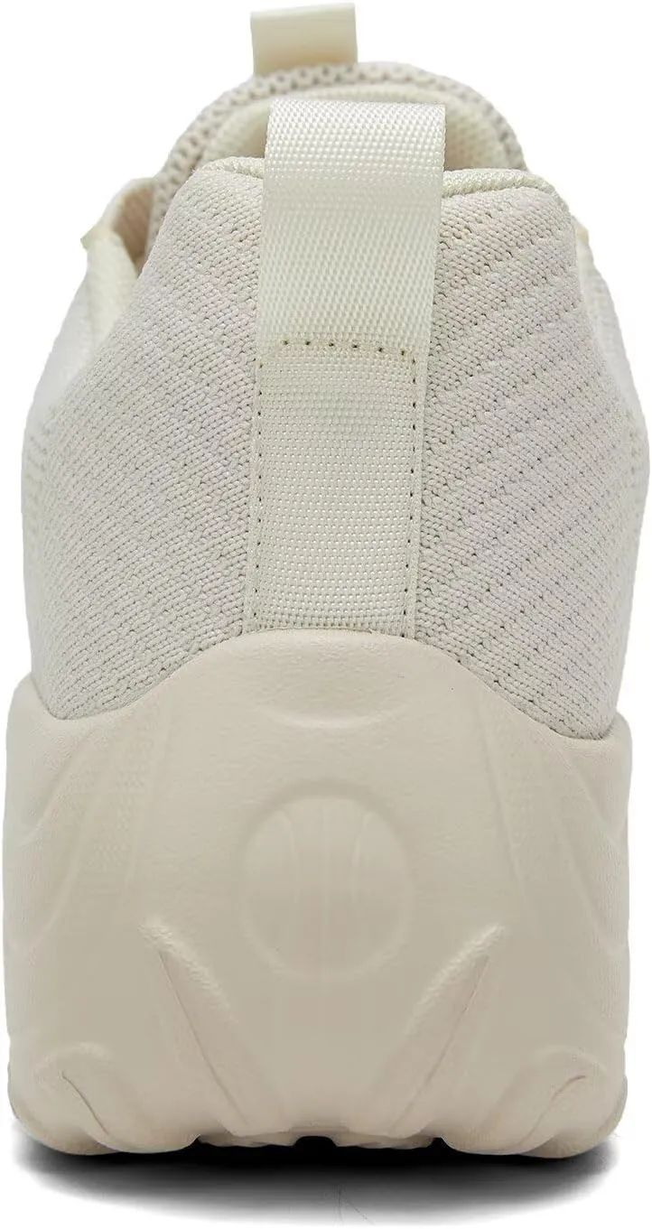 Womens Walking Shoes Arch Support Non Slip Work Lace up Sneakers Breathable Lightweight Comfort Wedge Platform